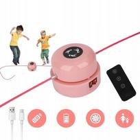 Elektroninis automatinis šviesiai rožinis smart šokdynė su muzika