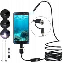 Endoskopinė inspekcinė kamera 5,5 mm 2 m USB-C Android LED