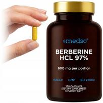 Maisto papildas Berberine HCL 97% Medso, 100 kapsulių