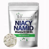 Vitaminas B3 Niacinamidas 500 mg, 100 kapsulių