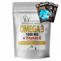 Maisto papildas FOREST VITAMIN Omega 3 1000 mg + Vitaminas E, 100 kapsulių