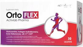 Maisto papildas OrtoFLEX 30 pakelių, su gliukozaminu, kolagenu, vitaminu C ir D3, apelsinų skonio
