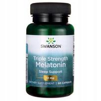 Melatoninas Swanson Triple Strength 10 mg 60 kapsulių