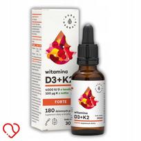 Maisto papildas Aura Herbals Vitamin D3 4000IU + K2mk7 FORTE 30 ml, lašai