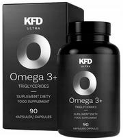 Maisto papildas KFD Omega 3+ Triglycerides 330 EPA + 220 DHA + Vitamin E, 90 kapsulių