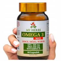 Maisto papildas Omega 3 MAX EPA 1000 DHA 500, 60 kapsulių