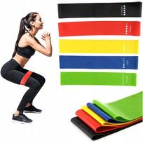 Atsparumo juostų rinkinys 5 vnt. fitness mini flat band rubber treniruotėms