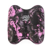 Plaukimo lenta AQUA SPEED Pullkick Swirl col.10 juoda/rožinė