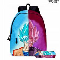 Mokyklinė kuprinė su penalu Dragon Ball 2.Son Goku, įvairūs dizainai