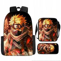 Mokyklinis rinkinys Naruto: A4 kuprinė, krepšys, penalas