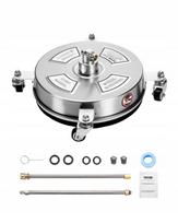Aukšto slėgio plovimo įrenginys VEVOR 4000PSI 325MM, 4 ratai, 2 ilginamosios antgalės