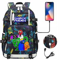 Kuprinė A4 rainbow friends roblox, nepralaidi vandeniui, su USB
