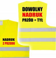 Atšvaitinė saugos liemenė su logotipu, geltona, XL dydis