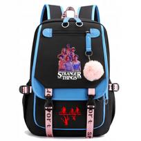Mokyklinė kuprinė Stranger Things su USB, A4, didelė