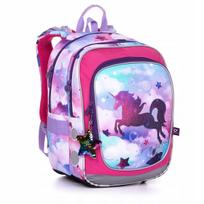 Mokyklinė kuprinė su vienarage Topgal ENDY 20002 mergaitėms 1–3 klasei
