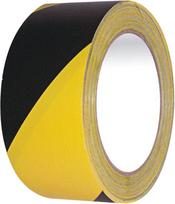 Įspėjamoji juosta geltona-juoda 50 mm x 33 m savaime lipni BHP