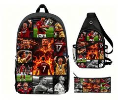 Mokyklinis 3 dalių rinkinys su Cristiano Ronaldo kuprine