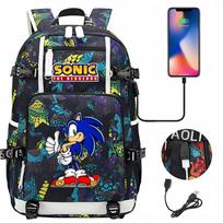 Kuprinė A4 Sonic, vandeniui atspari, su USB, raštuota
