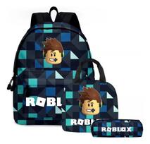 Mokyklinė kuprinė su Roblox, pusryčių dėžute ir penalas, 3 dalių komplektas
