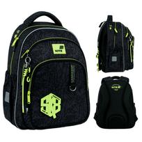 Mokyklinė kuprinė berniukams 9-12 m. juoda su raktų pakabuku Kite
