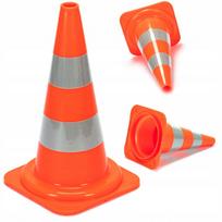 Atšvaitinis kelio stulpelis, minkštas PVC, 50 cm