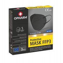 FFP3 apsauginė kaukė, 3 vnt., juoda