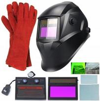 Suvirinimo kaukė 2in1 su savaime tamsėjančiu filtru True Color ir pirštinės