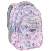 Mokyklinė kuprinė BackUP Pastel Bears P23 Derform 1–3 klasei mergaitėms