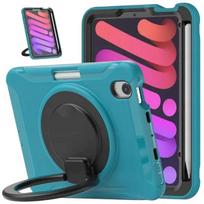 Apsauginis su 360° pasukama rankena ir stovu iPad mini 6 dėklas Nikcorp, Mėlynas
