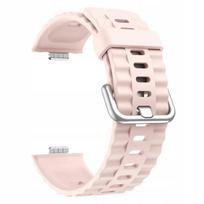 BestAccessories, Silikoninis dirželis, skirtas „H. Watch Fit 3 / 4 / 4 Pro“, rožinis