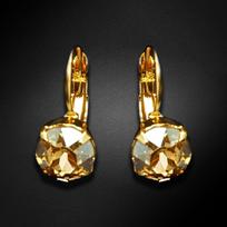 Auskarai moterims DiamondSky „Glory (Golden Shadow)“ su Swarovski kristalais
