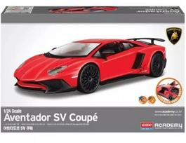Klijuojamas modelis Academy Hobby 15130 Lamborghini Aventador SV Coupe 1/24