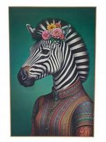 Laminuotas sieninis paveikslas Zebras su MDF rėmu 38x58 cm, 38x58 cm
