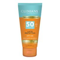 CLINIANS LATTE PROTETTIVO ANTI AGE SPF50 apsauginis kūno pienelis nuo saulės, 150 ml