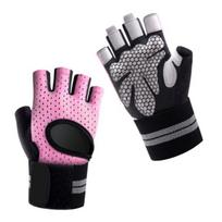 Trainer accessories,Weightlifting Gym Workout Gloves - Wrist Wrap Support for Full Palm Protection in Training,Pink-M