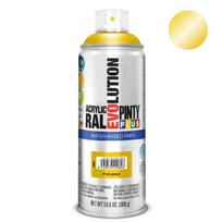 Vandens pagrindo akriliniai purškiami dažai auksinis Metallic PintyPlus Evolution 400ml