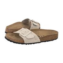 Birkenstock Madrid Cushion Buckle Suede Oyster Suede Leather 1032992 (BK422-b) Moteriški batai/šlepetės