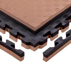 Tatami kilimėlis INSPORTLINE Malmeida 100x100x4cm Ruda/Juoda