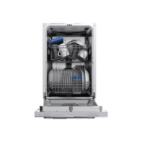 Midea Dishwasher | MDWEB1004LS-W | Built-in | Width 45 cm | Number of place settings 10 | Number of programs 8 | Energy efficiency class Class E | Display | Silver|MDWEB1004LS-W