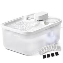 Kačių fontanas su 12 filtrų, baltas, 4,5 l