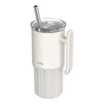 Gertuvė su šiaudeliu Quokka 720 ml, ivory