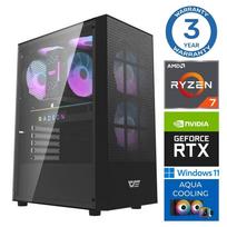Kompiuteris INTOP AQUA Ryzen 7 7700X 64GB DDR5 1TB SSD M.2 NVME+2TB RTX5060Ti 16GB WIN11