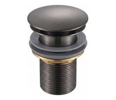 Gedy - Praustuvo nutekėjimo vožtuvas CLICK-CLACK, skersmuo 6,6 cm, metalinės pilkos spalvos