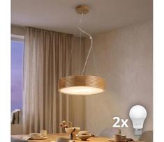BRILAGI - LED liustra su kabeliu CARVALHO MODERN 2xE27/60W/230V ąžuolas skersm. 37,5 cm