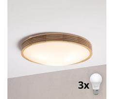Brilagi - LED lubinis šviestuvas CARVALHO MODERN SLIM 3xE27/60W/230V skersmuo 47,5 cm ąžuolas
