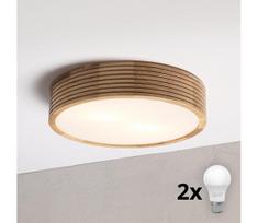 BRILAGI - LED lubinis šviestuvas CARVALHO MODERN 2xE27/60W/230V skersmuo 37,5 cm ąžuolas