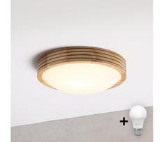 BRILAGI - LED lubų šviestuvas CARVALHO MODERN SLIM 1xE27/60W/230V skersmuo 27,5 cm ąžuolas