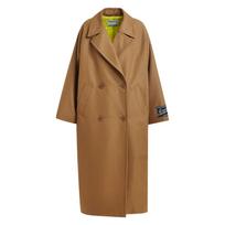 Lietpaltis moterims, Ruda, 1 oversized trench coat