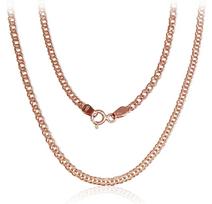 Auksinė grandinėlė Dvigubas rombas 2.5 mm – Raudonasis auksas 585, 55 cm