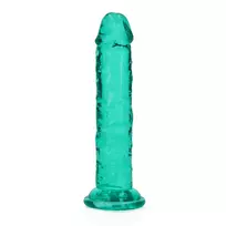 RealRock by Shots REALROCK Crystal Clear Model 6.1'' Intimate Device with Suction Base